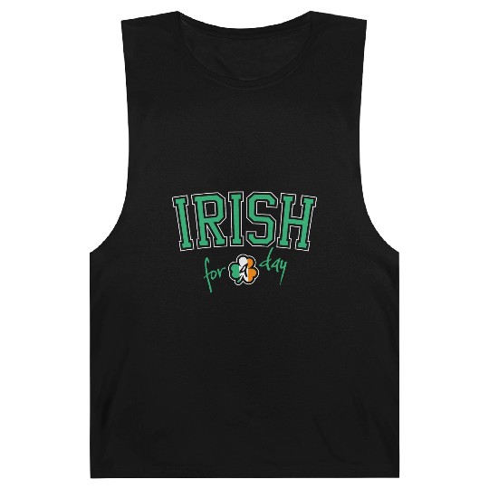 St. Patrick's Day Irish for a Day College Shamrock Barnard Tanks