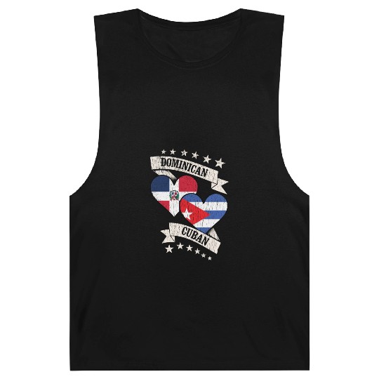 Dominican Cuban Heart Flags Dominican Republic Cub Barnard Tanks