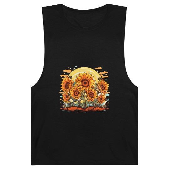 Sunflower Bloom Floral Summer Nature for a Barnard Tanks