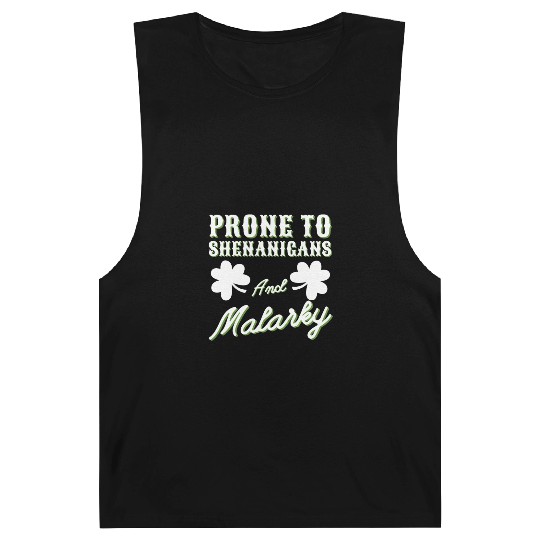 prone to shenanigans and malarkey St. Patricks day Barnard Tanks
