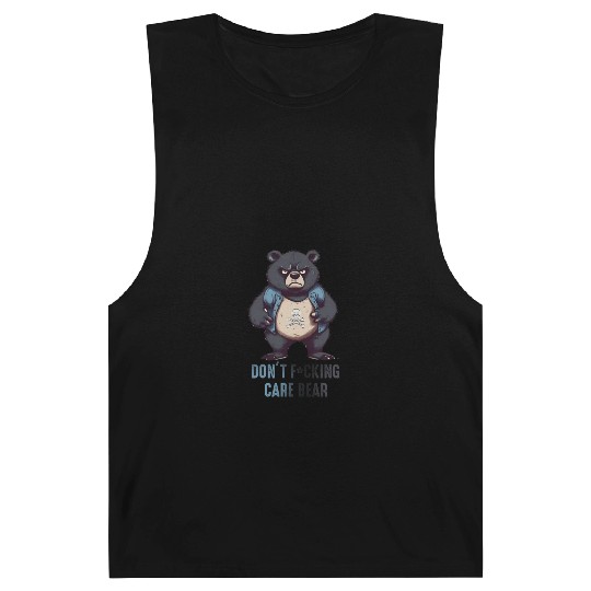 Don't F*cking Care Bear Barnard Tanks