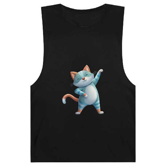 Funny Cat Dabbing A Hilarious Dance Design Barnard Tanks