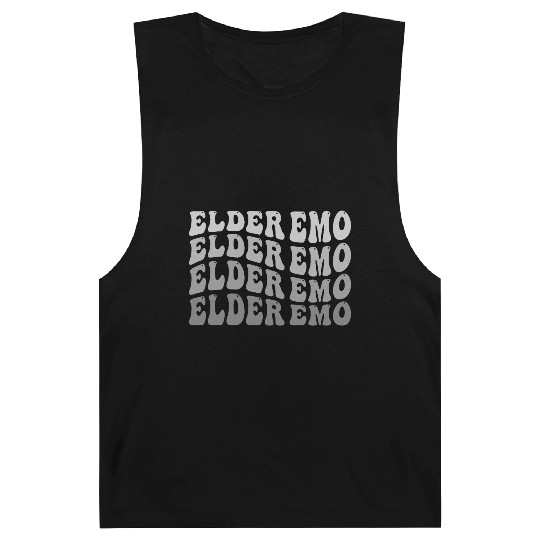 Elder EMO Multi Word Groovy Style Barnard Tanks