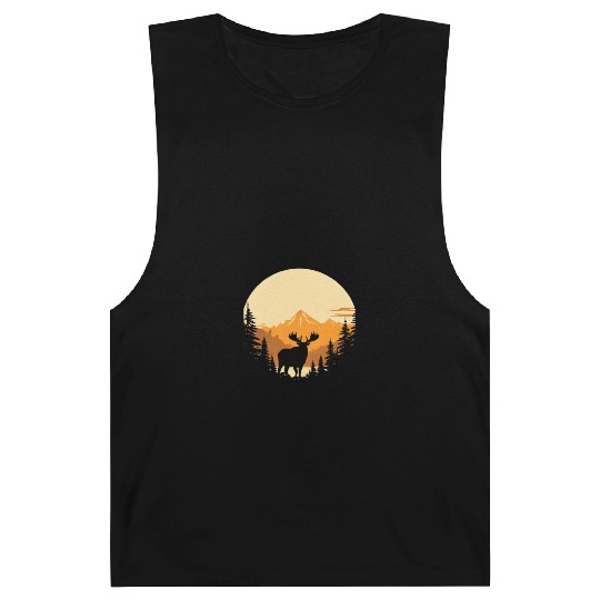 "Mountain Majesty Moose Sunset" Barnard Tanks