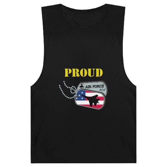 Proud Air Force Mom Barnard Tanks