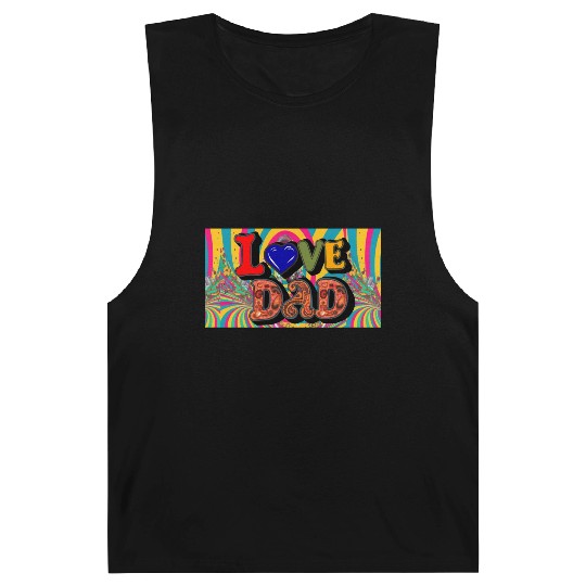 Love Dad Sticker Barnard Tanks