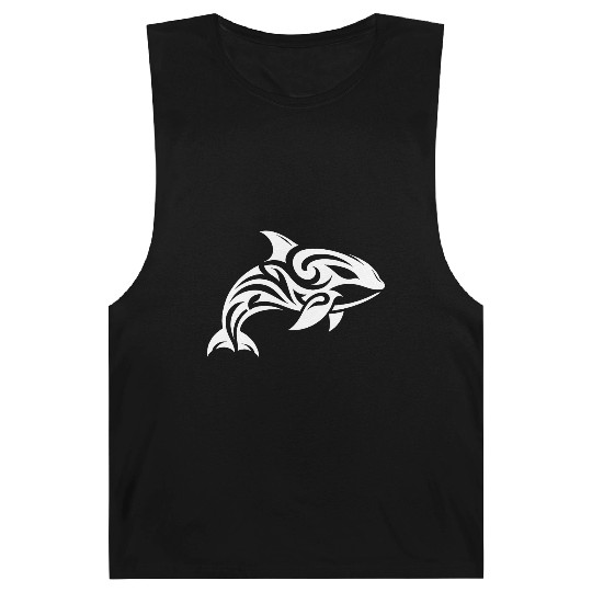 Pretty orca T Tattoo style Barnard Tanks