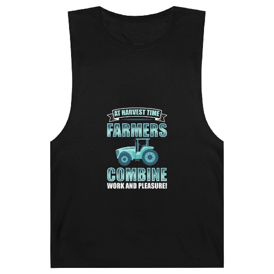 Combine Threshing Farmer Agriculture Combine Barnard Tanks