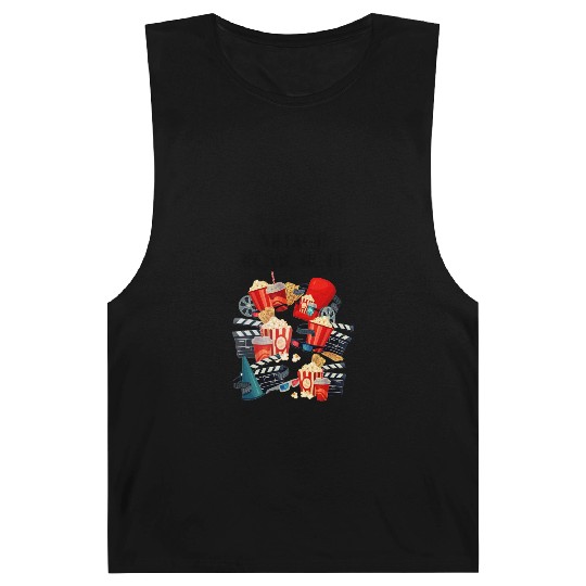 Popcorn Vintage Movie Night Barnard Tanks