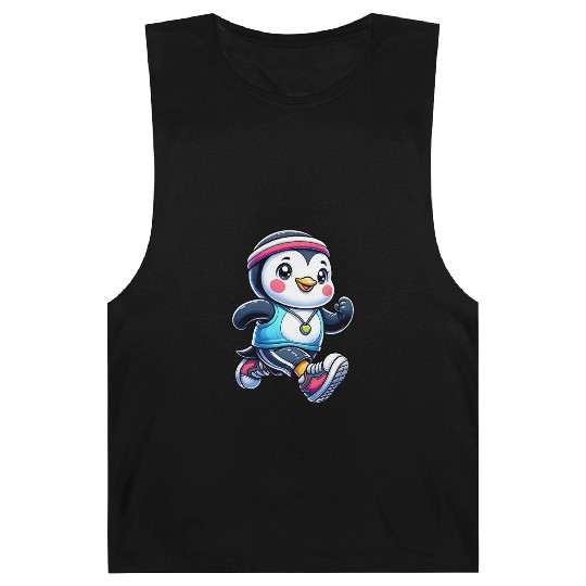 Penguin jogger marathon running fitness Barnard Tanks