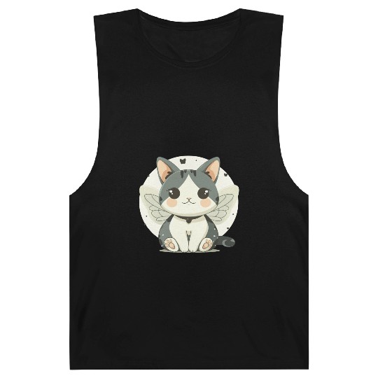 Kawaii Cat-Butterfly Barnard Tanks