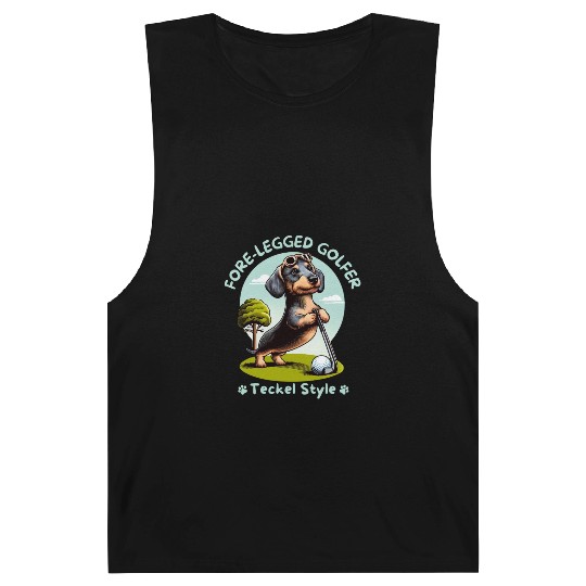 Cute Teckel, dachshund lover and golfers Barnard Tanks