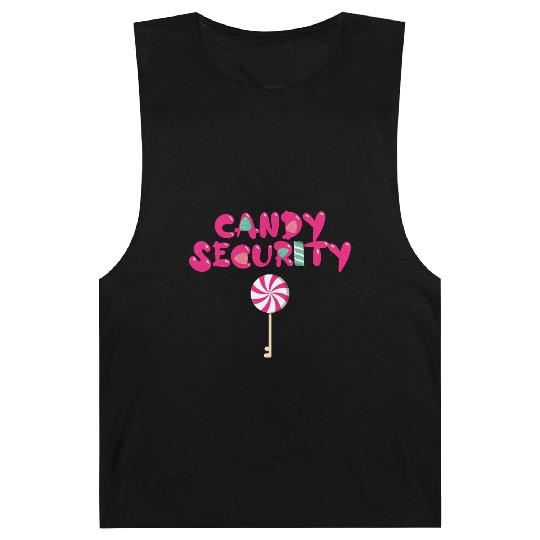 Candy Security Mom Dad Matching Birthday Costume Barnard Tanks