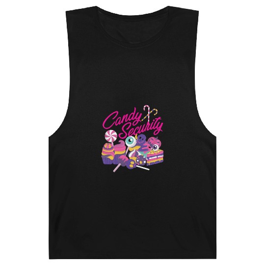 Candy Security Mom Dad Matching Birthday Costume Barnard Tanks