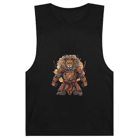 Samurai Katana Sword Anime Lion Manga Warrior Barnard Tanks