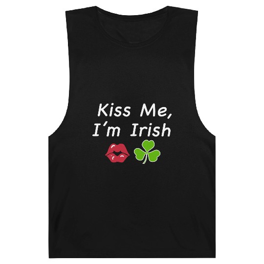 St Patricks Kiss Me I'm Irish Trendy Baby Barnard Tanks, Y2k