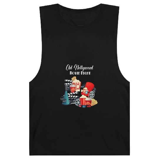 Popcorn Vintage Movie Night Barnard Tanks
