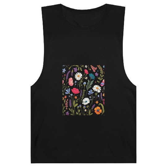 Botanical Bliss Wildflower Bouquet Nature Lover Barnard Tanks