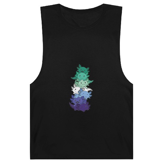 Gay Flag Gay Pride Lgbtq Axolotl Barnard Tanks