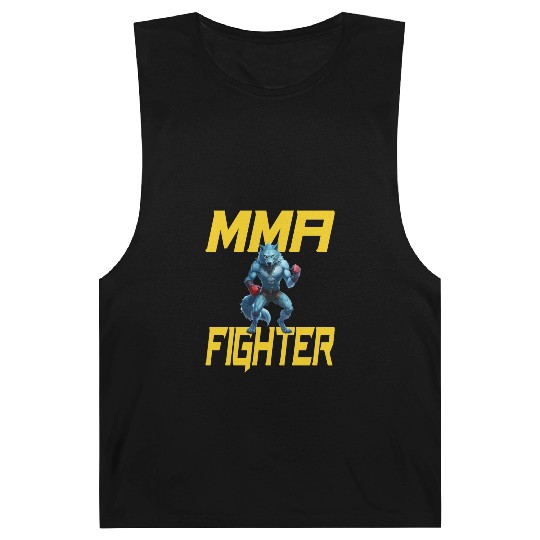 MMA Werewolf - Cool MMA Fighter Design Barnard Tanks