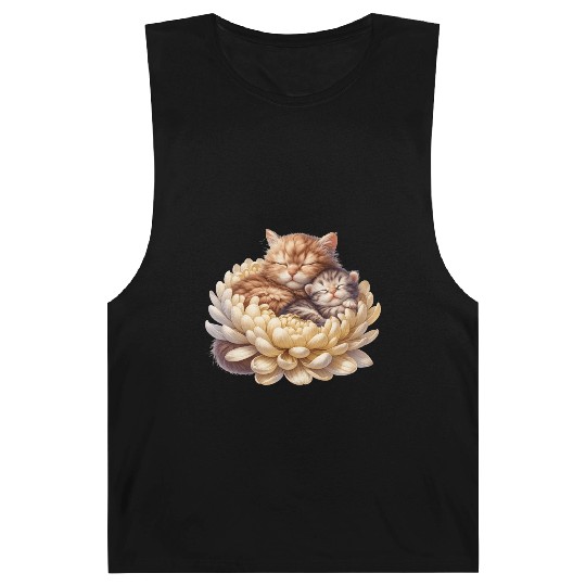 Cats Sleeping In Flower Barnard Tanks