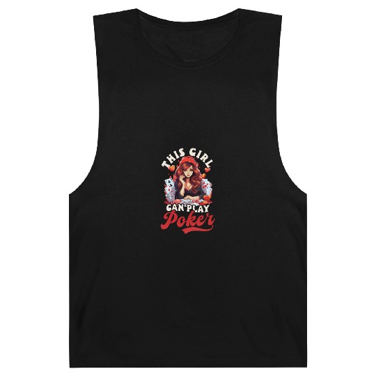 Poker Girl Can Play Poker Barnard Tanks