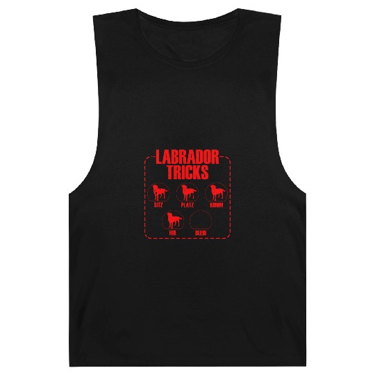 LABRADOR TRICKS Funny Labrador Retriever Dog Barnard Tanks