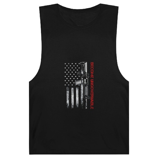 Become Ungovernable American USA Flag Barnard Tanks