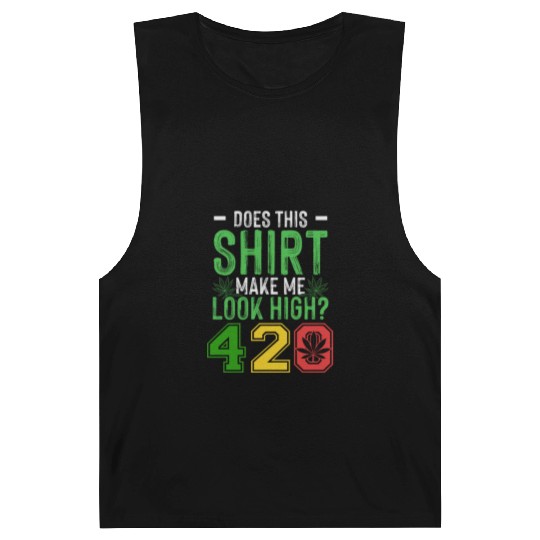 Uproarious 420 Good Herb Weed Marijuana Design Barnard Tanks