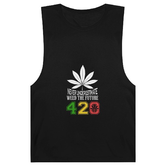 Chuckling 420 Future of Herb Weed Marijuana Design Barnard Tanks