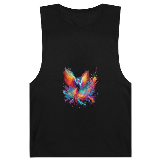 Resurgence of Radiance - Majestic Phoenix Art Barnard Tanks