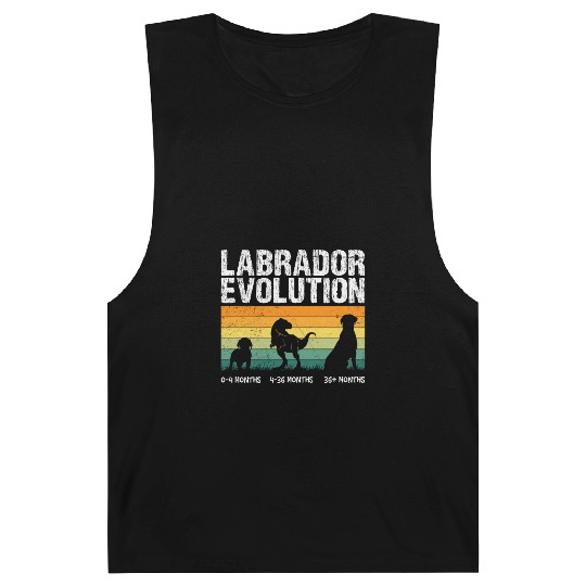 Labrador EVOLUTION Labrador Lovers Funny Barnard Tanks