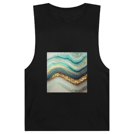 Teal Agate Geode Stone Barnard Tanks