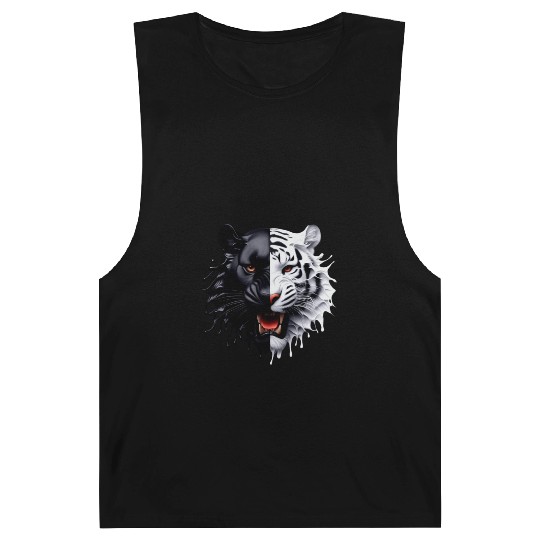 3D realistic black panther & Leopart Design Barnard Tanks