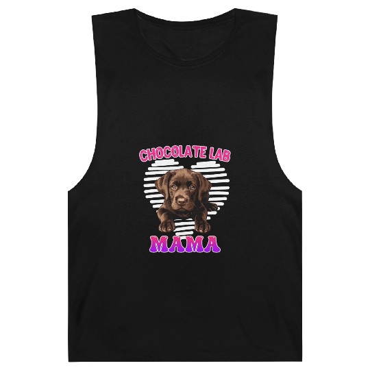 Labrador Retriever CHOCOLATE LAB MOM Labrador Barnard Tanks