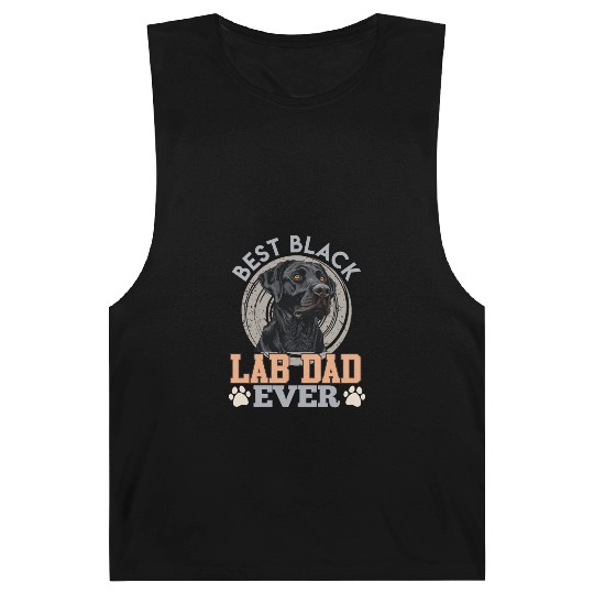 Labrador Owner BEST BLACK LAB DAD EVER Dog Barnard Tanks
