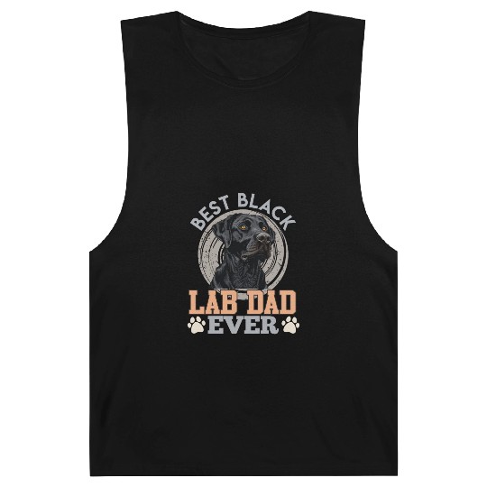 Labrador Owner BEST BLACK LAB DAD EVER Dog Barnard Tanks