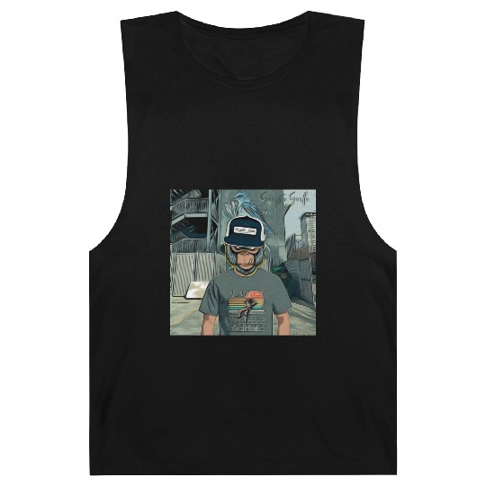Gangsta Gorilla-Silverback Swanson Gorilla Wear Barnard Tanks