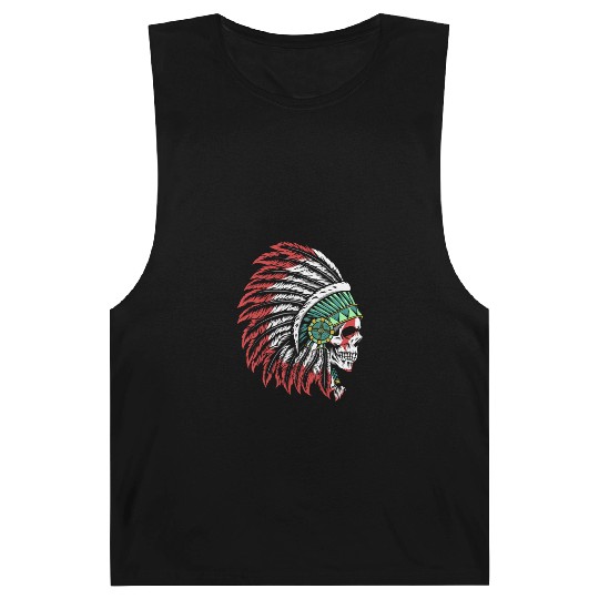 Indigenous Native American Skull Skull Head Barnard Tanks