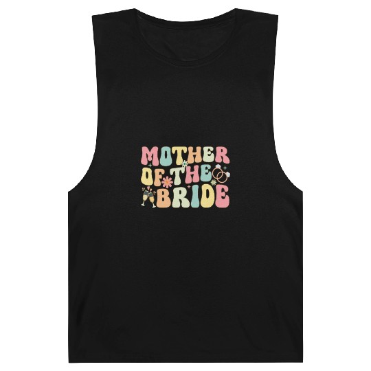 Mother Of The Bride Groovy Bridal Party Mom Barnard Tanks