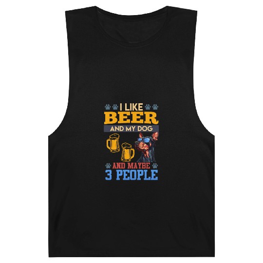 Doberman LIKE BEER AND DOG AND MAYBE 3 PEOPLE Barnard Tanks