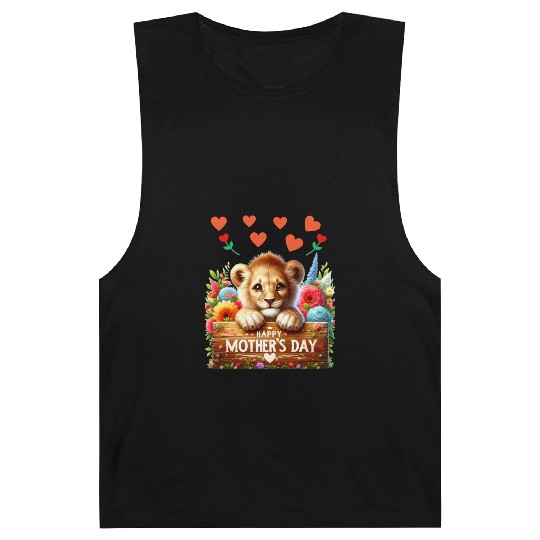 Happy Mothers Day Baby Lion Barnard Tanks