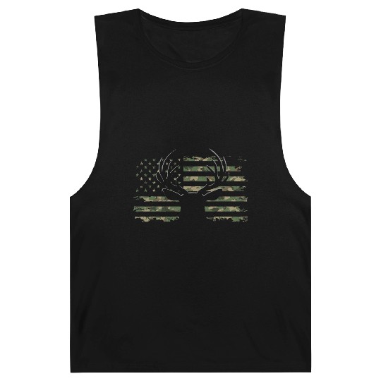 American Flag Camouflage Outdoor Antlers Deer Barnard Tanks