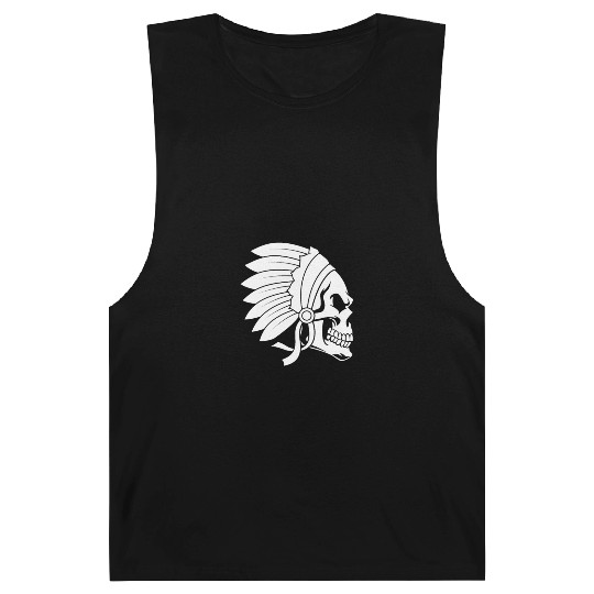 Indigenous Native American Skull Head Barnard Tanks