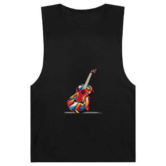 colorful classical spanish guitar geometric lines Barnard Tanks