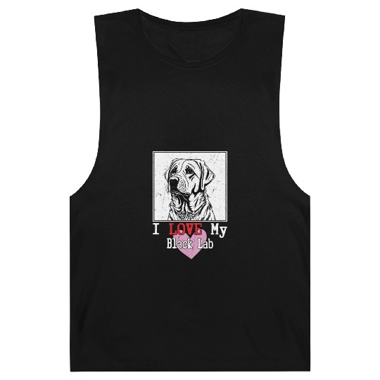I Love My Black Lab Owner Labrador Retriever Barnard Tanks