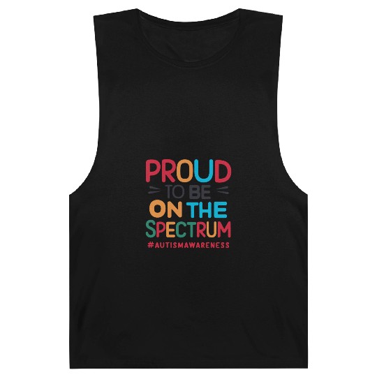 Proud To Be On The Spectrum Autism Awareness Barnard Tanks