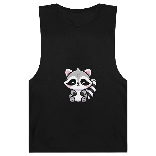 Cute Raccoon Cub Barnard Tanks