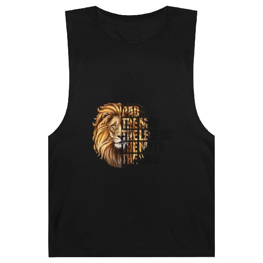 Dad The Man the Legend Lion Barnard Tanks