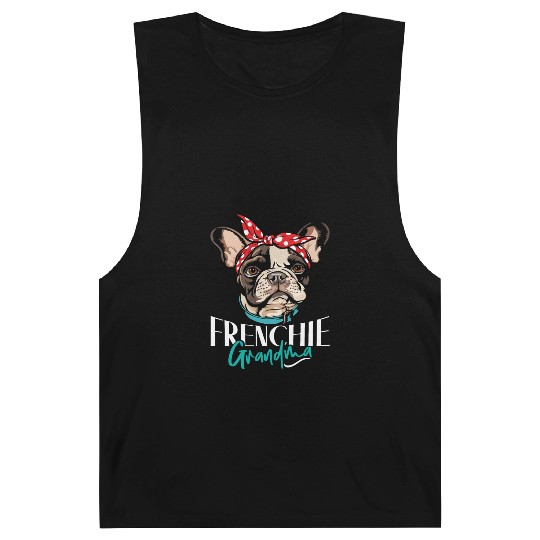 French Bulldog Lovers FRENCHIE GRANDMA Funny Barnard Tanks